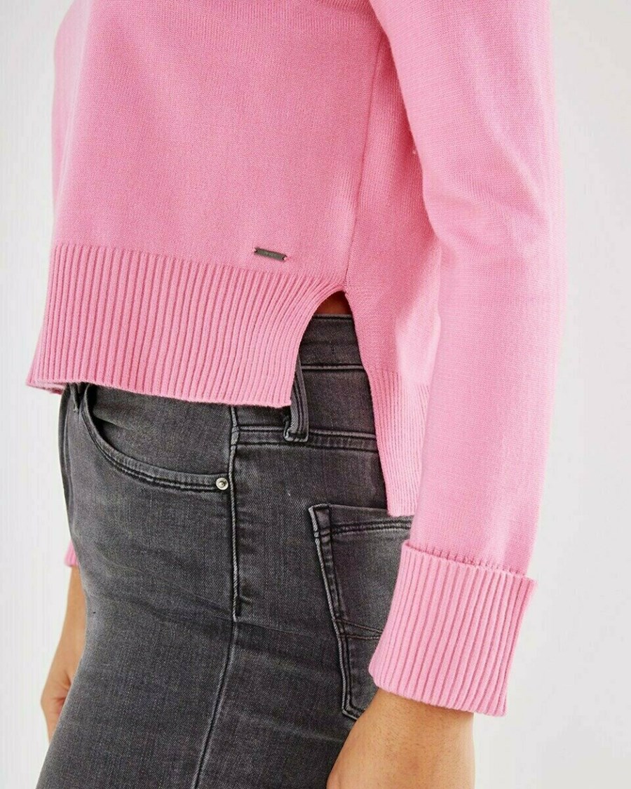 Mexx Turtle Neck Pullover Pink Różowe | DABYS5904