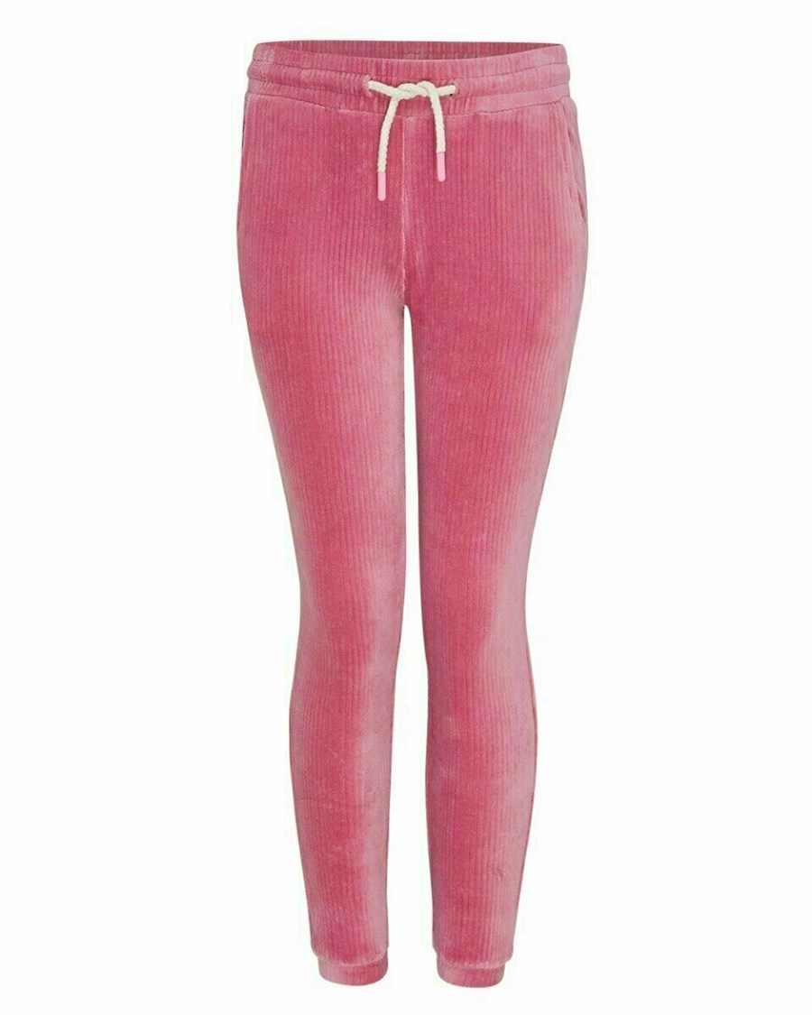 Mexx Velvet joggings pants Old Pink Różowe | FJIVE3457