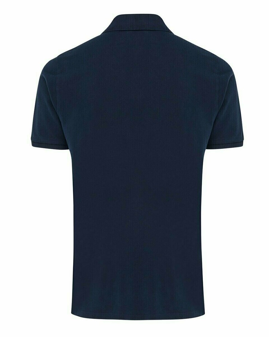 Mexx Washed polo Navy Niebieskie | GWIAB0632