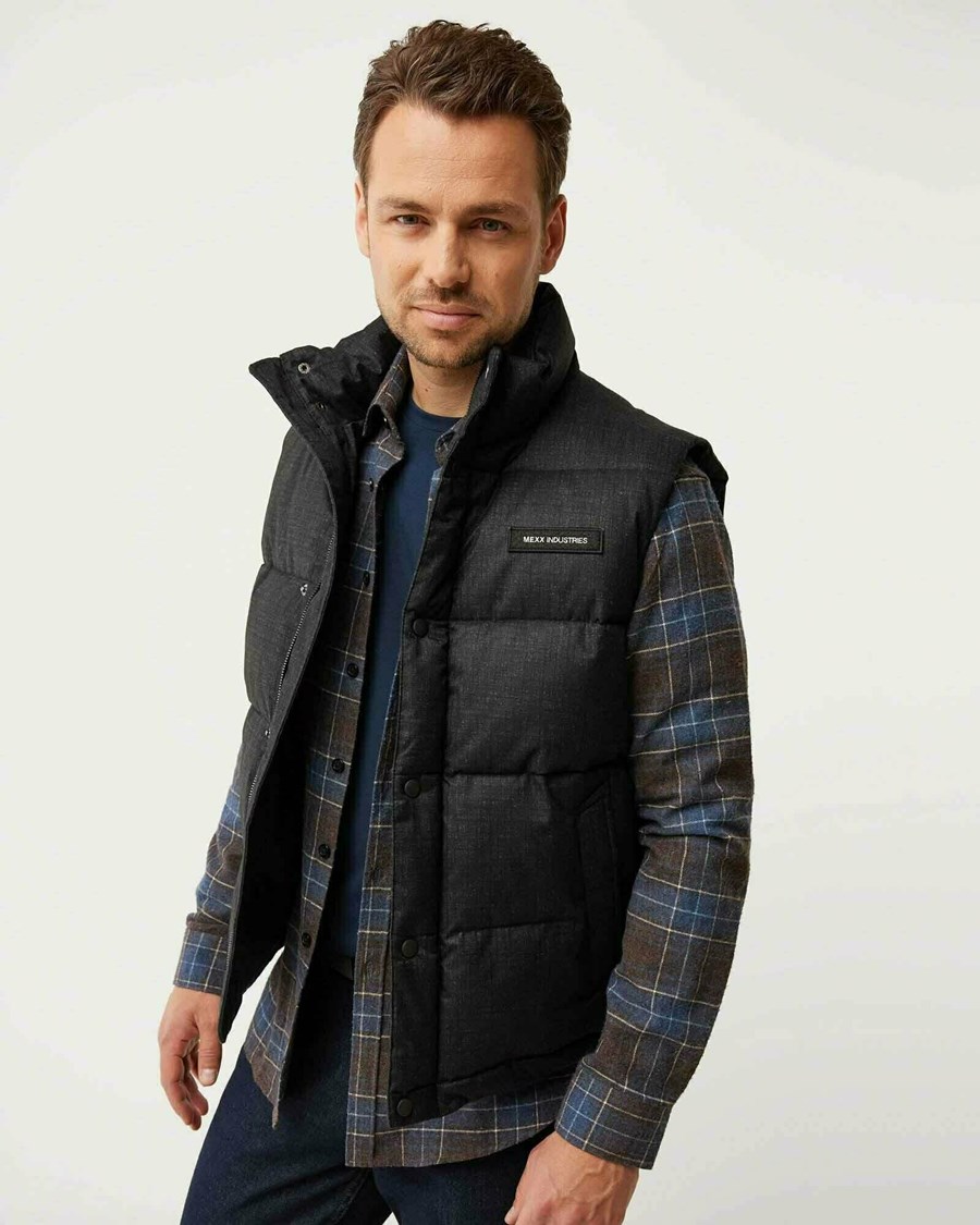 Mexx Watowany vest Black Czarne | PHGXB0821