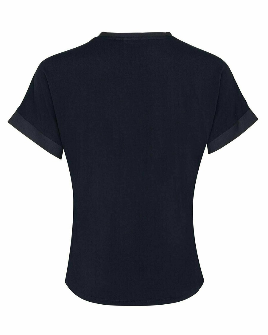 Mexx Woven front top Navy Niebieskie | XCBOQ9587