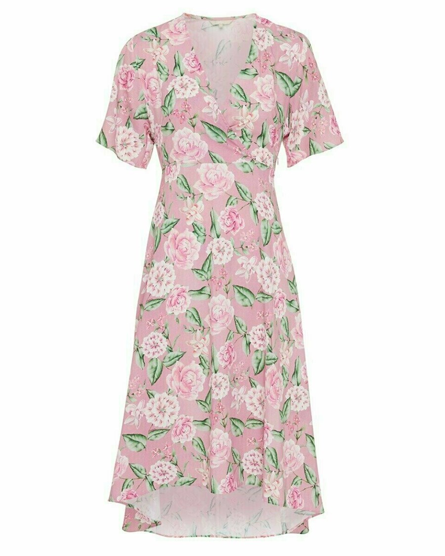 Mexx Wrap dress Old Pink Różowe | VERST4695