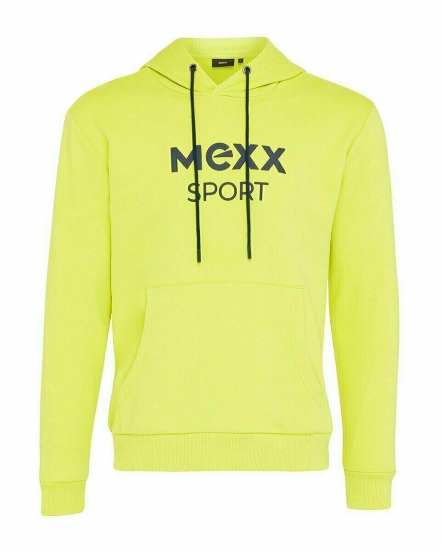 Mexx Zakapturzony sweater Neon Yellow Żółte | YMEQK1048