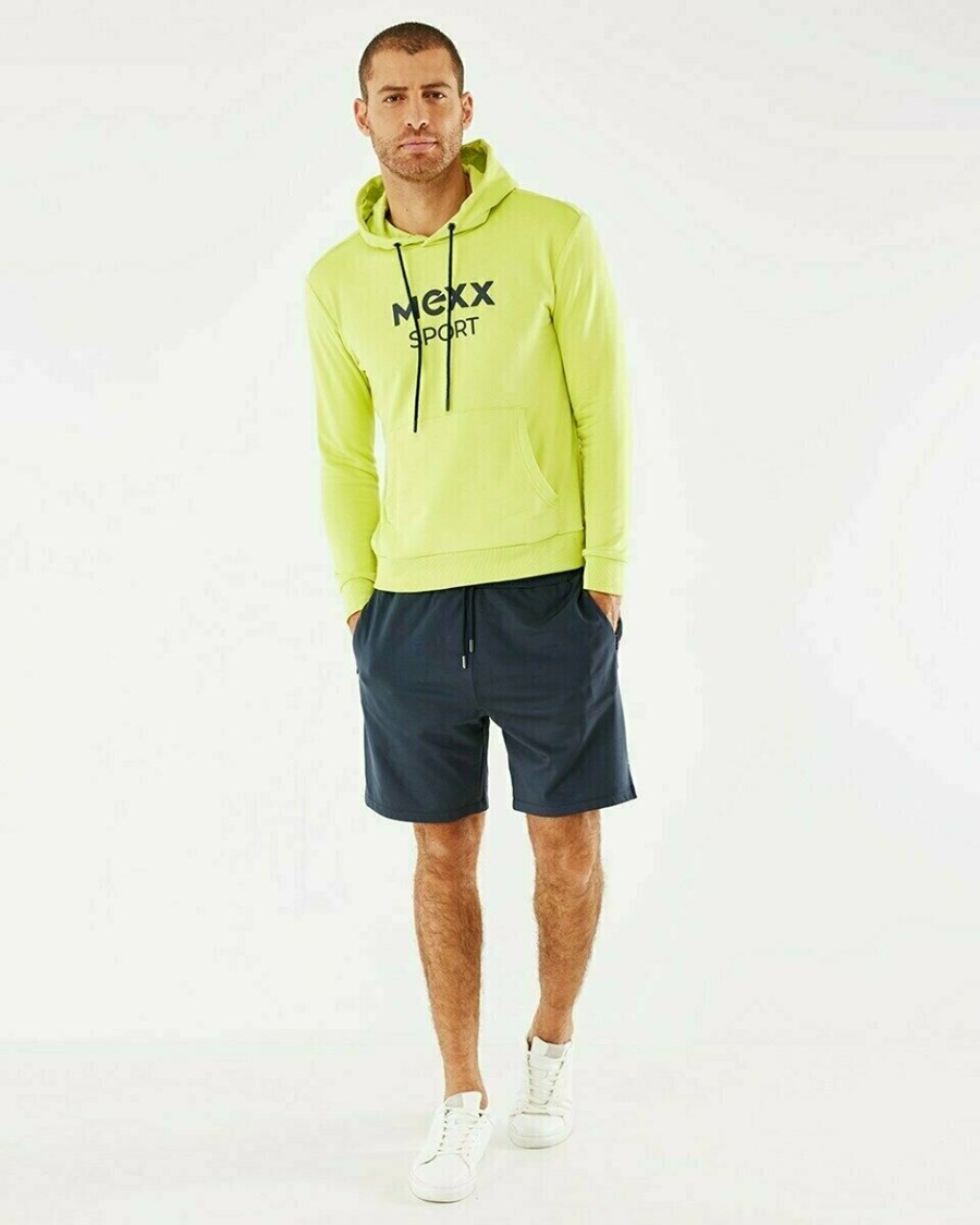 Mexx Zakapturzony sweater Neon Yellow Żółte | YMEQK1048