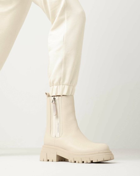 Mexx Ankle boot Keira Off White Białe | MLKIQ4815