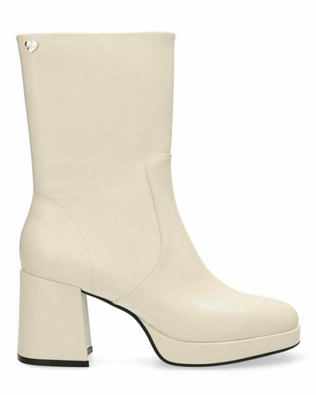 Mexx Ankle boot Kiwi Off White Białe | CPRVG3680