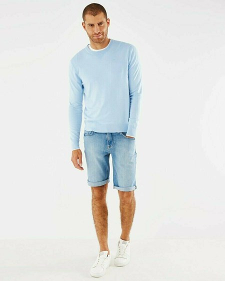 Mexx Crew neck sweater Light Blue Niebieskie | TRYXJ2075