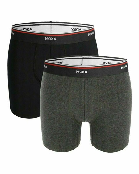 Mexx MEXX Boxershorts 2-pack Black/Anthracite Melange Multicolour | EYRLV0586