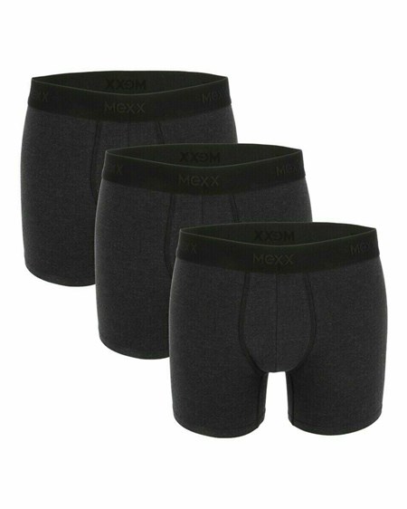 Mexx MEXX Boxershorts 3-pack Black Melee/Black Melee/Black Melee Czarne | LZQYA2179