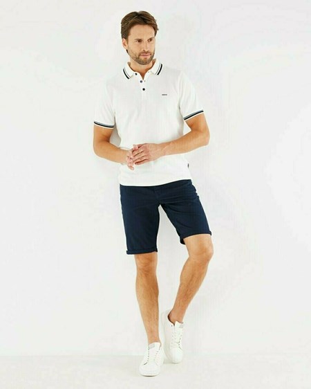 Mexx Mid waist/ Regular fit short Navy Niebieskie | XYRHV4817