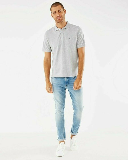 Mexx Pique polo Grey Melee Szare | EYADH8694