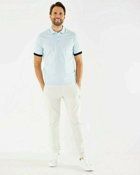 Mexx Pique polo Light Blue Niebieskie | UGNDI3427