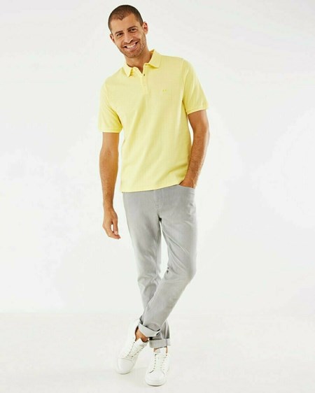 Mexx Pique polo Yellow Żółte | NKCZY1065