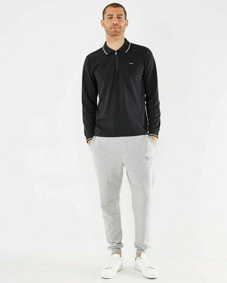 Mexx Polo LS Black Czarne | PACYZ1238