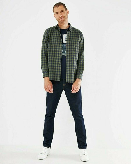 Mexx Shirt LS Dark Green Zielone | CREAO3195