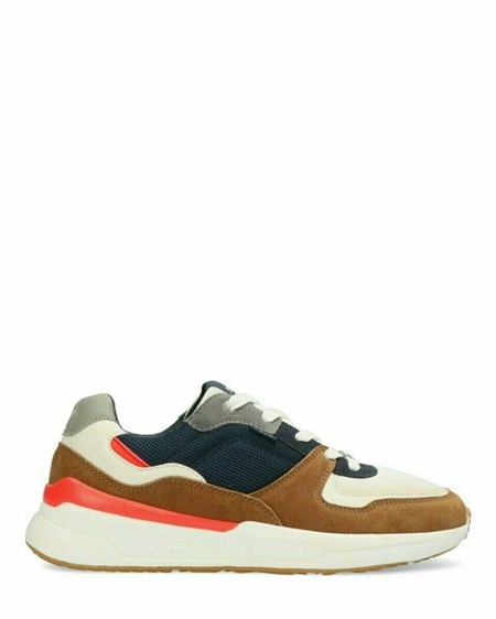 Mexx Sneaker Huxley Cognac/Navy Multicolour | CIHDN0241