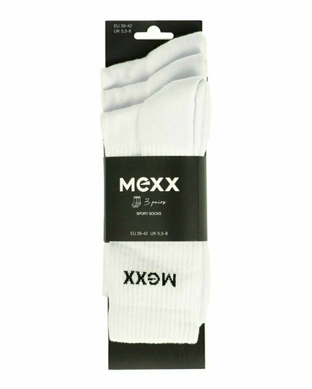 Mexx Sportsocks White/White/White Białe | AQZWP7501