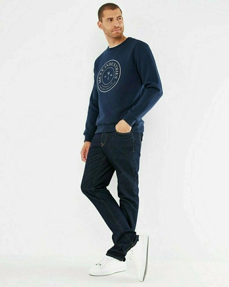 Mexx Sweatshirt Navy Niebieskie | OKARV1069