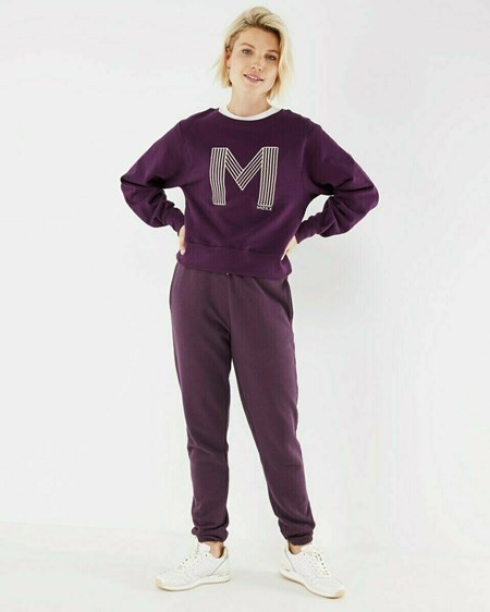 Mexx Swetry Oversized Dark Purple Fioletowe | KBVNH9634