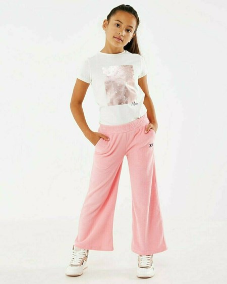 Mexx Szerokie toweling pants Pink Różowe | KCSGO4591