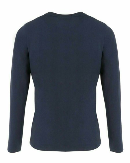 Mexx T-Shirt LS Navy Niebieskie | PAKZQ1480