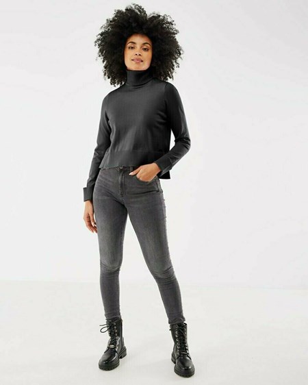 Mexx Turtle neck pullover Black Czarne | RLDZW1862