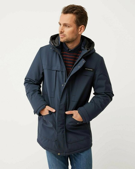 Mexx Zakapturzony parka Navy Niebieskie | OYTUQ1023